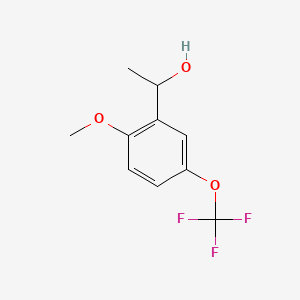 molecular formula C10H11F3O3 B1603473 1-[2-甲氧基-5-(三氟甲氧基)苯基]乙醇 CAS No. 468074-91-1