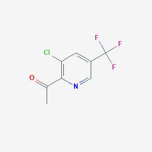 B1603506 1-(3-Chloro-5-(trifluoromethyl)pyridin-2-yl)ethanone CAS No. 207994-12-5