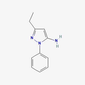 molecular formula C11H13N3 B1603554 3-エチル-1-フェニル-1H-ピラゾール-5-アミン CAS No. 1017781-37-1