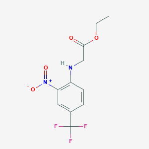B1603562 Ethyl 2-((2-nitro-4-(trifluoromethyl)phenyl)amino)acetate CAS No. 735-40-0