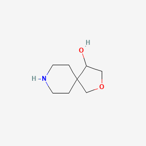 molecular formula C8H15NO2 B1603575 2-氧杂-8-氮杂螺[4.5]癸烷-4-醇 CAS No. 777049-50-0