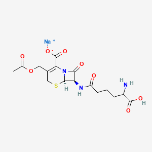 molecular formula C16H20N3NaO8S B1603589 头孢菌素 C 钠 CAS No. 51762-04-0