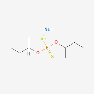 molecular formula C8H18NaO2PS2 B1603591 Sodium O,O-di-sec-butyl dithiophosphate CAS No. 33619-92-0