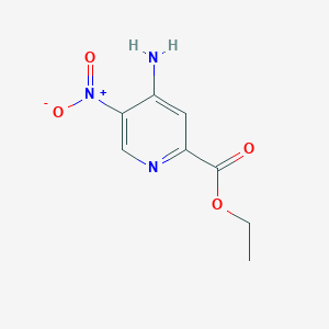 molecular formula C8H9N3O4 B1603597 Ethyl 4-amino-5-nitropicolinate CAS No. 1000783-10-7