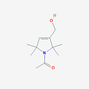 molecular formula C11H19NO2 B016036 1-乙酰-2,2,5,5-四甲基-3-吡咯烷-3-甲醇 CAS No. 244641-21-2