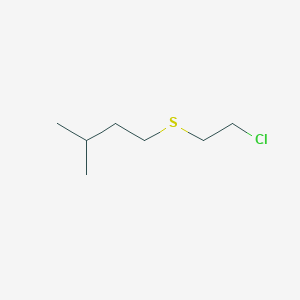 molecular formula C7H15ClS B160360 1-[(2-Chloroethyl)sulfanyl]-3-methylbutane CAS No. 126823-30-1