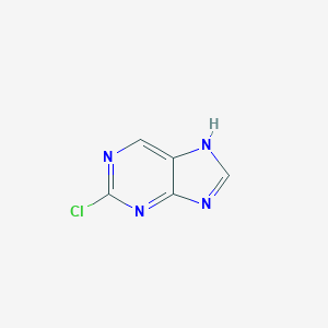 molecular formula C5H3ClN4 B160361 2-氯-9H-嘌呤 CAS No. 1681-15-8