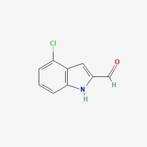 molecular formula C9H6ClNO B1603657 4-Chloro-1H-indole-2-carbaldehyde CAS No. 27932-08-7