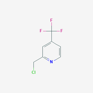 molecular formula C7H5ClF3N B1603660 2-(Chloromethyl)-4-(trifluoromethyl)pyridine CAS No. 215867-87-1