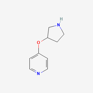 molecular formula C9H12N2O B1603667 4-(Pyrrolidin-3-yloxy)-pyridine CAS No. 933716-88-2
