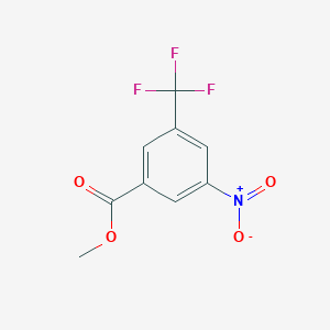 molecular formula C9H6F3NO4 B1603673 Methyl 3-nitro-5-(trifluoromethyl)benzoate CAS No. 22227-63-0