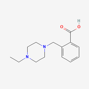 molecular formula C14H20N2O2 B1603685 2-(4-Ethylpiperazin-1-ylmethyl)benzoic acid CAS No. 914349-54-5