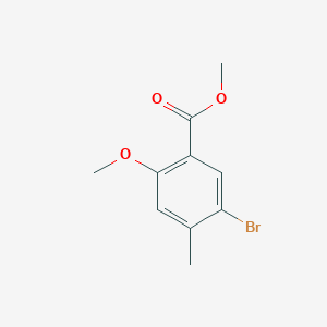 molecular formula C10H11BrO3 B1603686 Methyl 5-bromo-2-methoxy-4-methylbenzoate CAS No. 39503-58-7