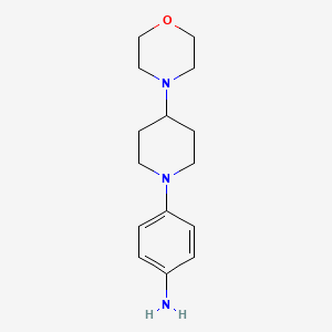 molecular formula C15H23N3O B1603689 4-(4-Morpholinopiperidin-1-yl)aniline CAS No. 867291-42-7