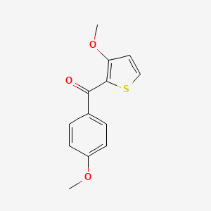 molecular formula C13H12O3S B1603691 (4-Methoxyphenyl)(3-methoxythiophen-2-yl)methanone CAS No. 647833-69-0