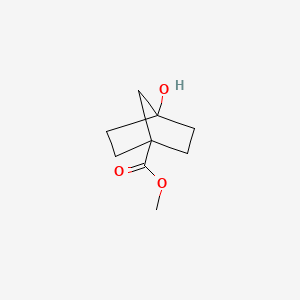 molecular formula C9H14O3 B1603713 Methyl 4-hydroxybicyclo[2.2.1]heptane-1-carboxylate CAS No. 88888-31-7