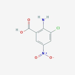 molecular formula C7H5ClN2O4 B1603728 2-Amino-3-chloro-5-nitrobenzoic acid CAS No. 773109-32-3