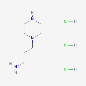 molecular formula C7H20Cl3N3 B1603733 N-(3-Aminopropyl)piperazine trihydrochloride CAS No. 52198-67-1