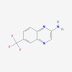 molecular formula C9H6F3N3 B1603736 6-(Trifluoromethyl)quinoxalin-2-amine CAS No. 59489-40-6