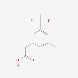 molecular formula C10H9F3O2 B1603737 2-(3-甲基-5-(三氟甲基)苯基)乙酸 CAS No. 1214352-00-7