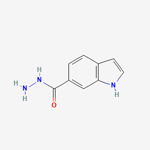 molecular formula C9H9N3O B1603744 1H-吲哚-6-甲酰肼 CAS No. 851211-74-0