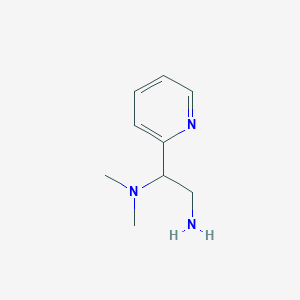 molecular formula C9H15N3 B1603746 N1,N1-二甲基-1-(吡啶-2-基)乙烷-1,2-二胺 CAS No. 933756-92-4