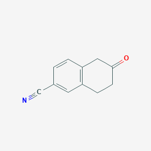 molecular formula C11H9NO B160375 6-Oxo-5,6,7,8-tetrahydronaphthalene-2-carbonitrile CAS No. 136081-50-0