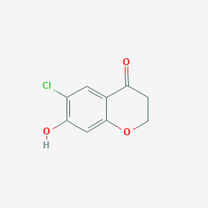 molecular formula C9H7ClO3 B1603750 6-氯-7-羟基色满-4-酮 CAS No. 74277-66-0