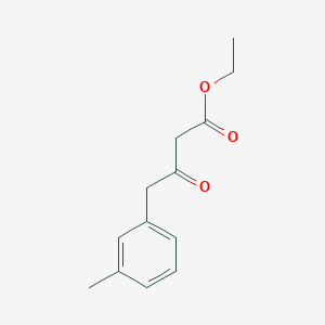 molecular formula C13H16O3 B1603758 Ethyl 4-(3-methylphenyl)-3-oxobutanoate CAS No. 83823-59-0