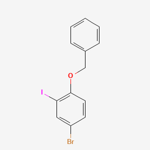 molecular formula C13H10BrIO B1603763 1-(Benzyloxy)-4-bromo-2-iodobenzene CAS No. 612833-66-6