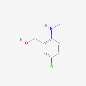 molecular formula C8H10ClNO B1603766 (5-Chloro-2-(methylamino)phenyl)methanol CAS No. 951883-91-3