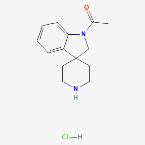 molecular formula C14H19ClN2O B1603773 1-(螺[吲哚啉-3,4'-哌啶]-1-基)乙酮盐酸盐 CAS No. 167484-19-7