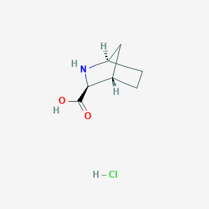 molecular formula C7H12ClNO2 B1603795 (1R,3S,4S)-2-氮杂双环[2.2.1]庚烷-3-羧酸盐酸盐 CAS No. 448949-65-3