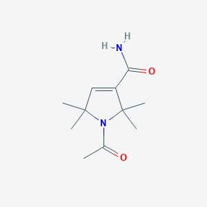 molecular formula C11H18N2O2 B016038 1-Acetyl-2,2,5,5-tetramethyl-3-pyrroline-3-carboxamide CAS No. 887352-22-9