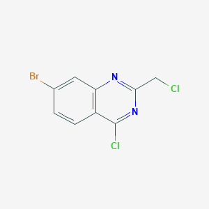 molecular formula C9H5BrCl2N2 B1603804 7-溴-4-氯-2-(氯甲基)喹唑啉 CAS No. 573681-19-3