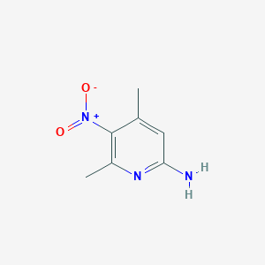 molecular formula C7H9N3O2 B1603807 4,6-二甲基-5-硝基吡啶-2-胺 CAS No. 22934-22-1
