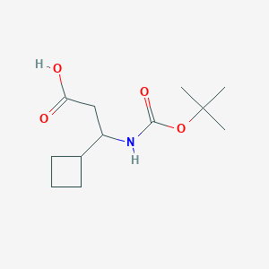B1603817 3-Tert-butoxycarbonylamino-3-cyclobutyl-propionic acid CAS No. 903094-78-0