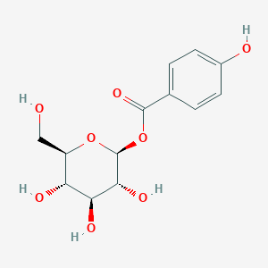 molecular formula C13H16O8 B160382 4-羟基苯甲酰葡萄糖 CAS No. 25545-07-7