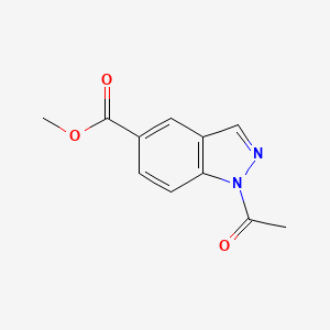 molecular formula C11H10N2O3 B1603824 1-乙酰基-1H-吲唑-5-甲酸甲酯 CAS No. 239075-26-4