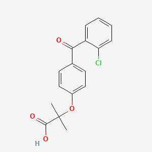 molecular formula C17H15ClO4 B1603827 2-[4-(2-氯苯甲酰)苯氧基]-2-甲基丙酸 CAS No. 61024-31-5