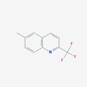 molecular formula C11H8F3N B160383 6-甲基-2-(三氟甲基)喹啉 CAS No. 1860-47-5