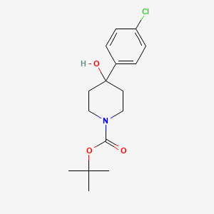 molecular formula C16H22ClNO3 B1603842 Tert-butyl 4-(4-chlorophenyl)-4-hydroxypiperidine-1-carboxylate CAS No. 235109-63-4