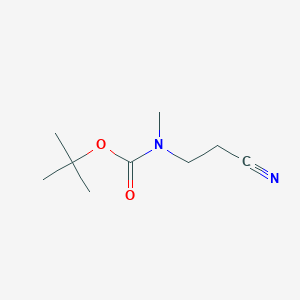 molecular formula C9H16N2O2 B1603846 叔丁基 N-(2-氰乙基)-N-甲基氨基甲酸酯 CAS No. 128304-84-7