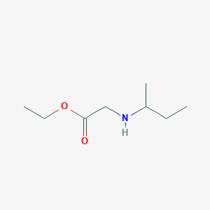 molecular formula C8H17NO2 B1603847 Ethyl N-(2-butyl)glycinate CAS No. 82560-46-1