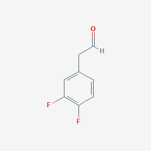 molecular formula C8H6F2O B1603875 2-(3,4-Difluorophenyl)acetaldehyde CAS No. 109346-84-1