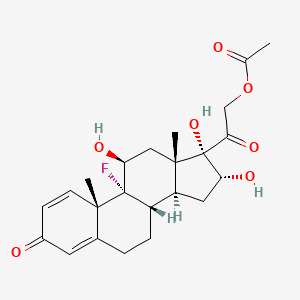 molecular formula C23H29FO7 B1603876 曲安奈德 21-乙酸酯 CAS No. 3859-65-2