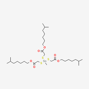 molecular formula C31H60O6S3Sn B1603880 甲基锡三(异辛基巯基乙酸酯) CAS No. 54849-38-6