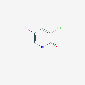 molecular formula C6H5ClINO B1603883 3-Chloro-5-iodo-1-methylpyridin-2(1H)-one CAS No. 832735-68-9
