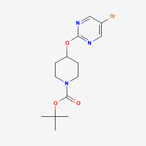 molecular formula C14H20BrN3O3 B1603884 tert-Butyl 4-((5-bromopyrimidin-2-yl)oxy)piperidine-1-carboxylate CAS No. 832735-41-8