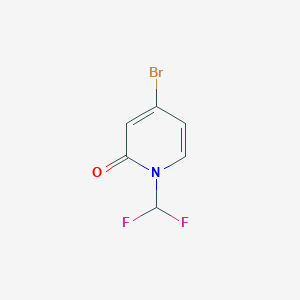 molecular formula C6H4BrF2NO B1603885 4-溴-1-(二氟甲基)吡啶-2(1H)-酮 CAS No. 832735-57-6
